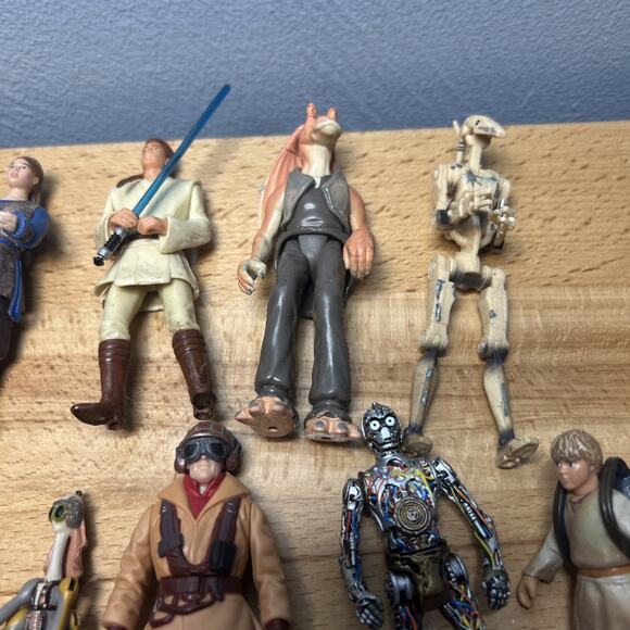 Lot of 15 Star Wars Episode 1 Phantom Figures Darth Sidious Maul Obi 3.75” 1998 - Picture 4 of 11